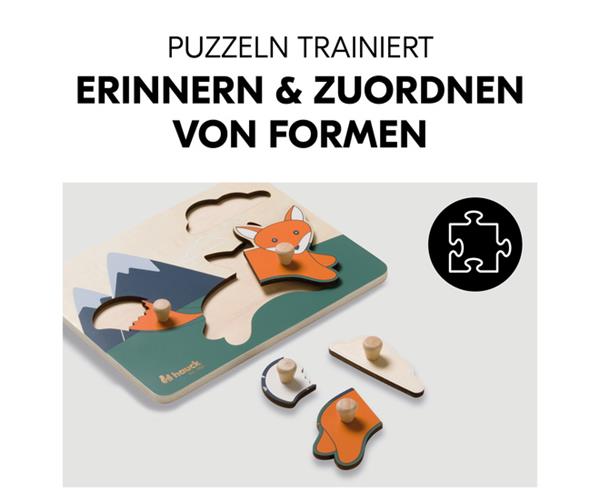 Hauck drvene puzzle Lisica – prikaz 4
