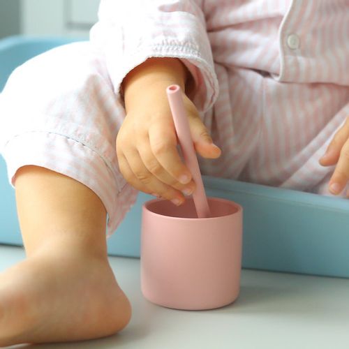 Minikoioi silikonska slamka Flexi Straws 2kom, Žuta prikaz 3