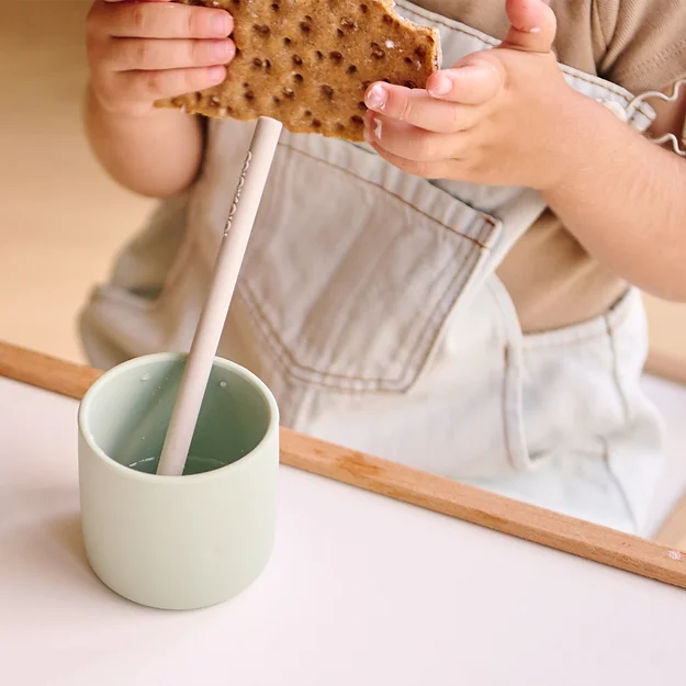 Minikoioi silikonska slamka Flexi Straws 2kom, Žuta prikaz 4