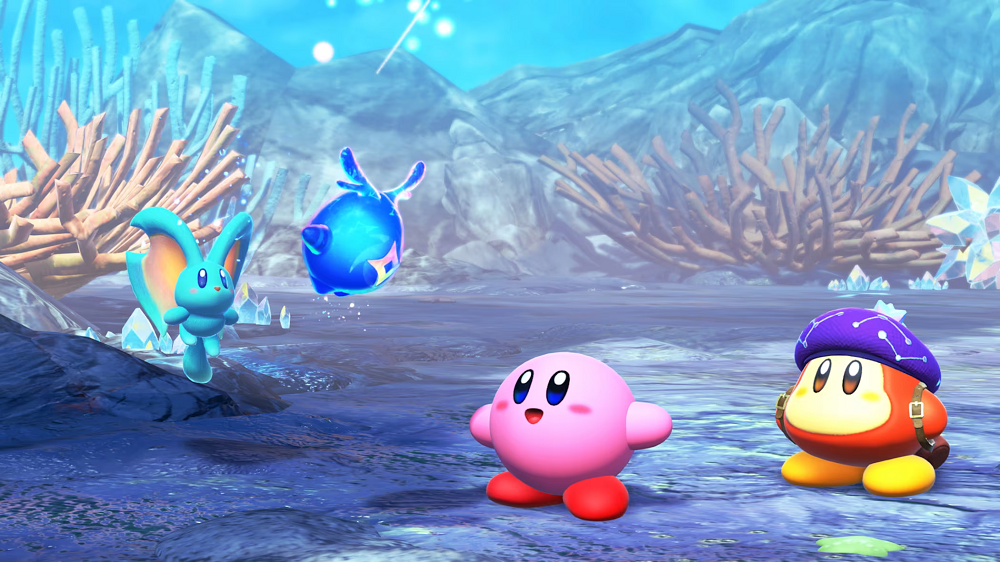 Kirby and the Forgotten Land Switch 2 gameplay