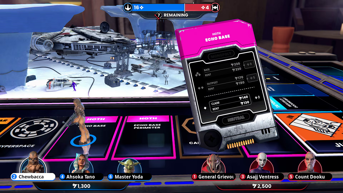 Monopoly Star Wars Heroes and Villains characters
