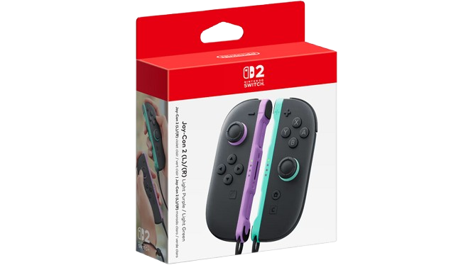 Nintendo Switch 2 Joy-Con Pair Light Purple and Light Green