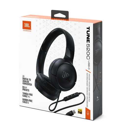 JBL Tune 520C USB-C crne pakovanje
