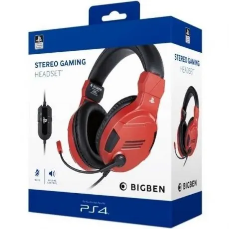 Bigben PS4 Stereo Gaming slušalice V3 Red detalj