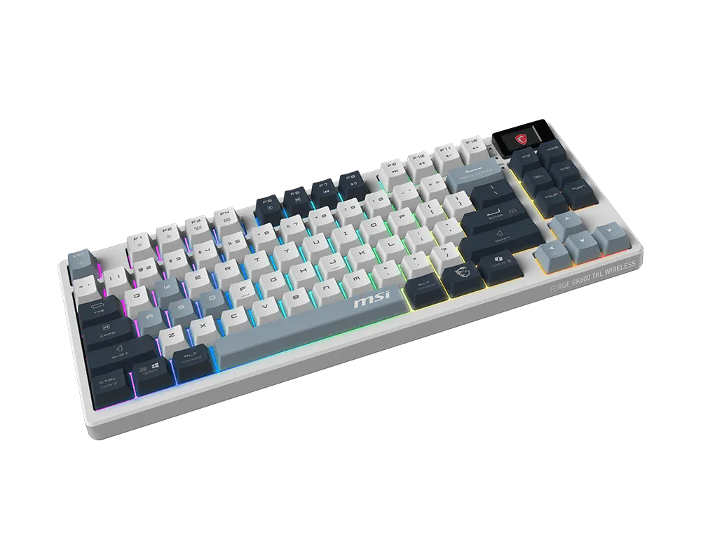 MSI Forge GK600 TKL Wireless Sky slika 2