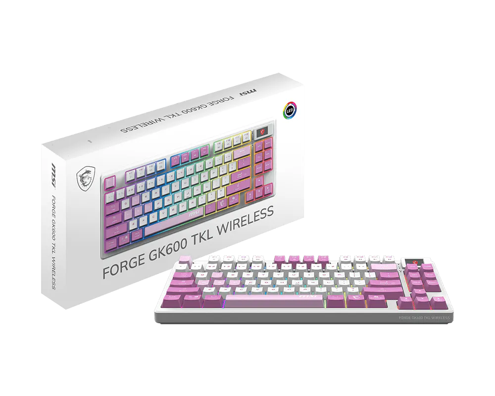 MSI Forge GK600 TKL Wireless Violet slika 5