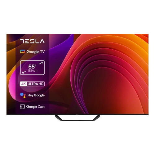 TESLA LED televizor 55E655BUS 55 inča 4K Ultra HD Google TV crni