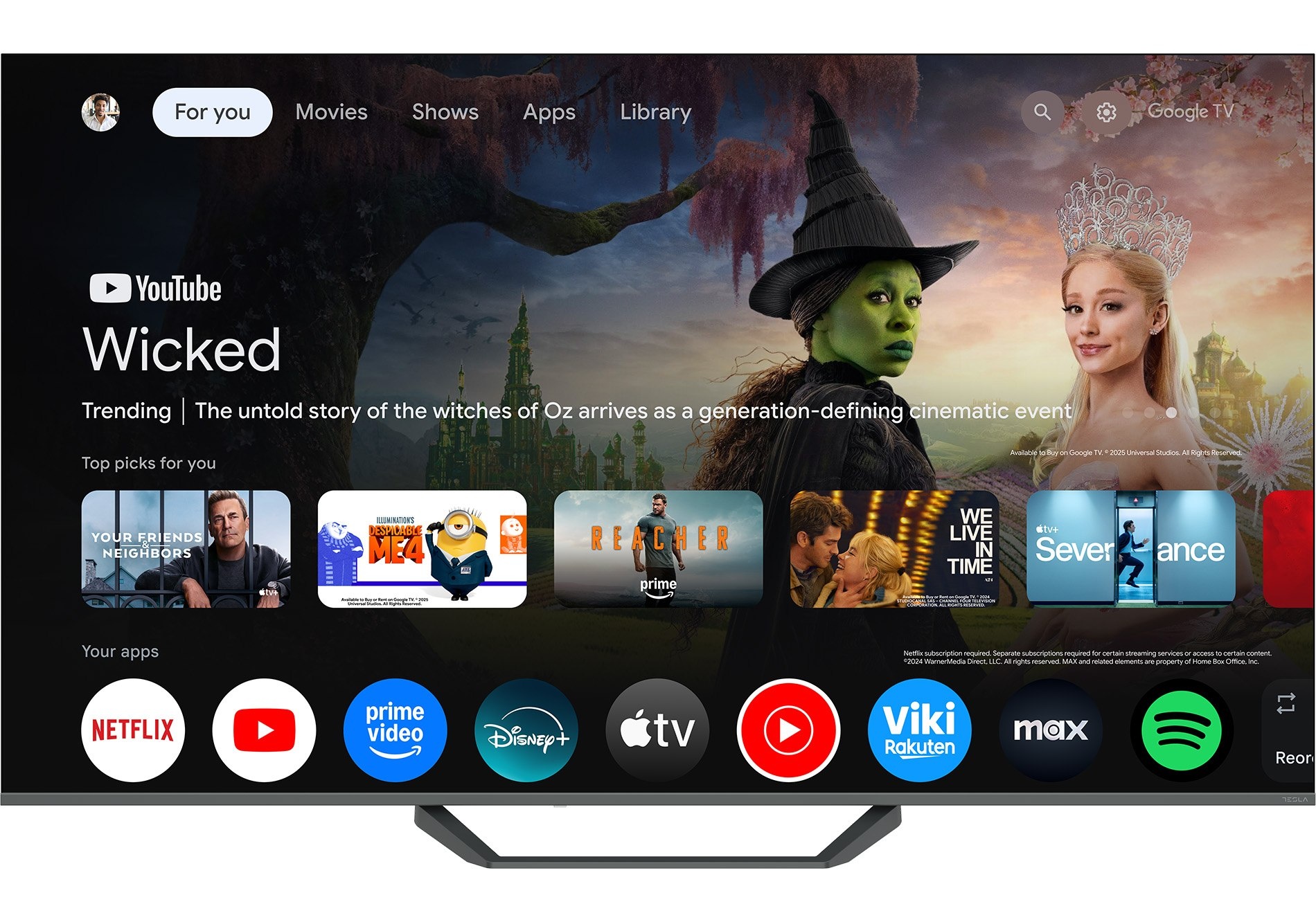 Tesla Q65E655BUS QLED Google TV